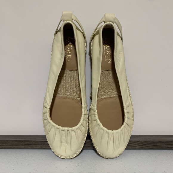 Lauren Ralph Lauren Cecilia Leather Espadrille Flats-Size 5 NWOT - Picture 4 of 11